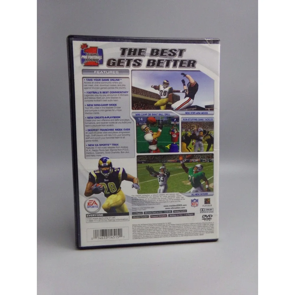PlayStation 2 Madden‎ NFL 2003 Video Game Complete